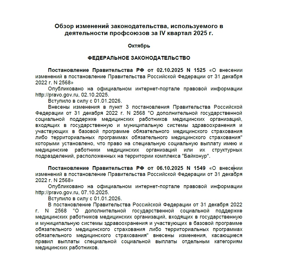 Что изменилось в трудовом законодательстве в IV квартале минувшего года?